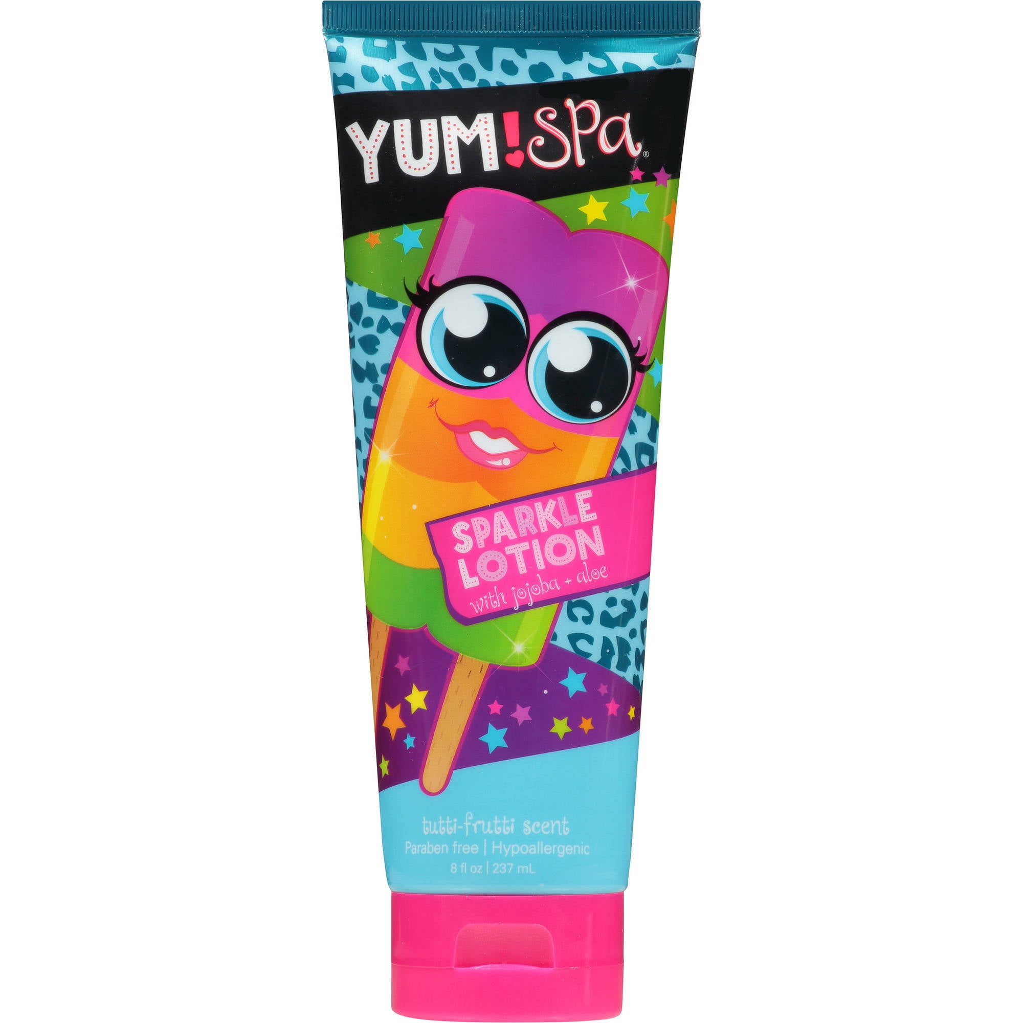 Yum! Spa Sparkle Body Lotion TuttiFrutti Scent 8 Oz