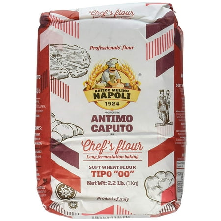 Antimo Caputo Chef's Flour 2.2 LB - Italian Double Zero 00 - Soft Wheat for Pizza Dough, Bread, & Pasta - 1 (What's The Best Flour For Pizza Dough)