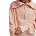 thumbnail image 3 of Liacowi Women Juniors Knitted Turtleneck Sweater Long Sleeve Zipped Pullover Retro Jumpers Tops Fall Loose Knitwear for Teen, 3 of 8