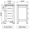 thumbnail image 2 of LessCare Modern 12'' Freestanding Bathroom Vanity Base Only, 2 of 3