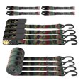 thumbnail image 1 of Awelcraft Correas De Trinquete De 1500 Libras De Resistencia A La Rotura – Juego De Correas De Amarre Premium De 4 X 15 Pies, 4 Bucles Suaves Para Electrodomésticos Móviles, Equipos De Césped, Motocic, 1 of 5