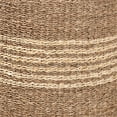 thumbnail image 2 of Pemberly Row Round Seagrass Rattan Ottoman Footstool in Natural Brown, 2 of 7