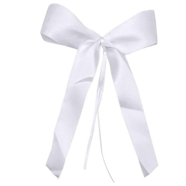 sweethay Cintas de boda Bowknot Ceremonia romántica Parejas nupciales Matrimonio Bicicleta Coche Hogar Bar Decoración Suministros para niñas Decoración del hogar 50 PCS
