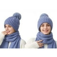 thumbnail image 4 of Cadancy Knit Hats for Women with Scarf 2 Piece Set Winter Comfort Warm Pompom Baenies Hat Cute Trendy Outdoor Cold Weather Snow Caps, 4 of 6
