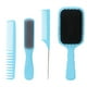 thumbnail image 2 of Juego De Peine Para El Cabello, Mango Aerodinámico, Cepillo Para El Cabello Fácil De Desenredar, Peine Para Bolsa De Gas, 4 Piezas, Azul Para Peluquería, Uso Doméstico Para ANGGREK Otros, 2 of 8