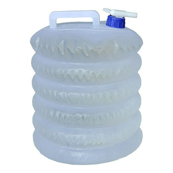 Greeniant Bolsa de agua para exteriores, plegable, para senderismo, recipiente para beber, jarra portátil para escalada, supervivencia, gran Kits de desorden para acampar 15L