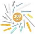 thumbnail image 3 of Screw And Plug Kit 200 Pieces Large Assortment Of Screw Plugs For Assembly, Repair, Construction, Drilling, 3 of 8