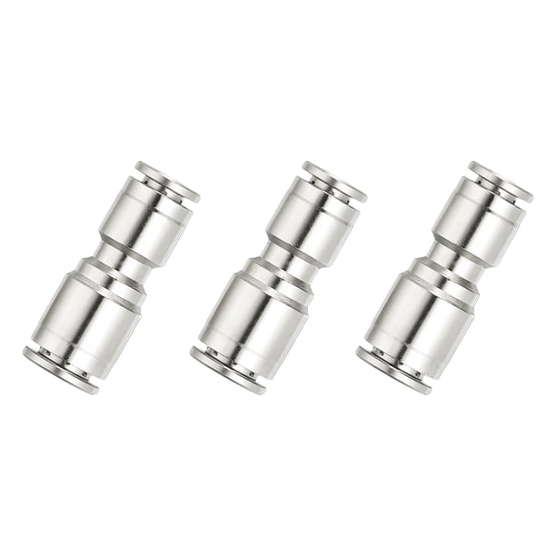 Conectores de línea de aire Uxcell, 3 piezas de adaptadores rápidos de latón de 1/4 a 1/3"