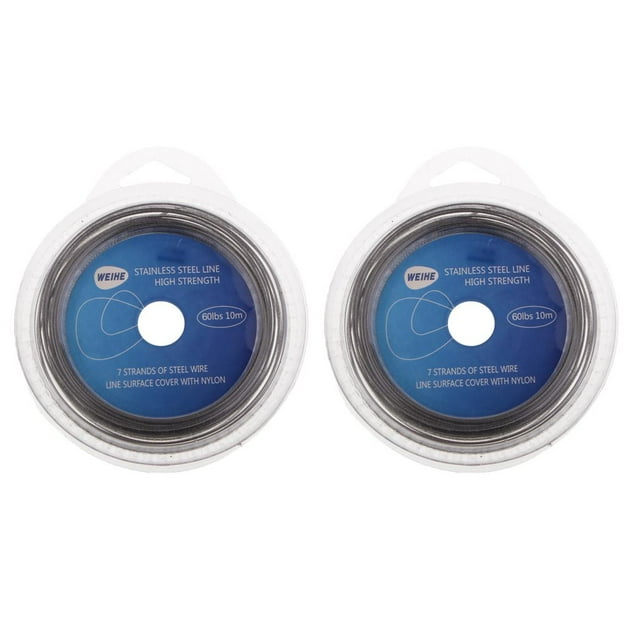 jinwen 2 Pcs Monofilament Leader Line - Matériaux de Pêche en Eau Salée - Grand Jeu