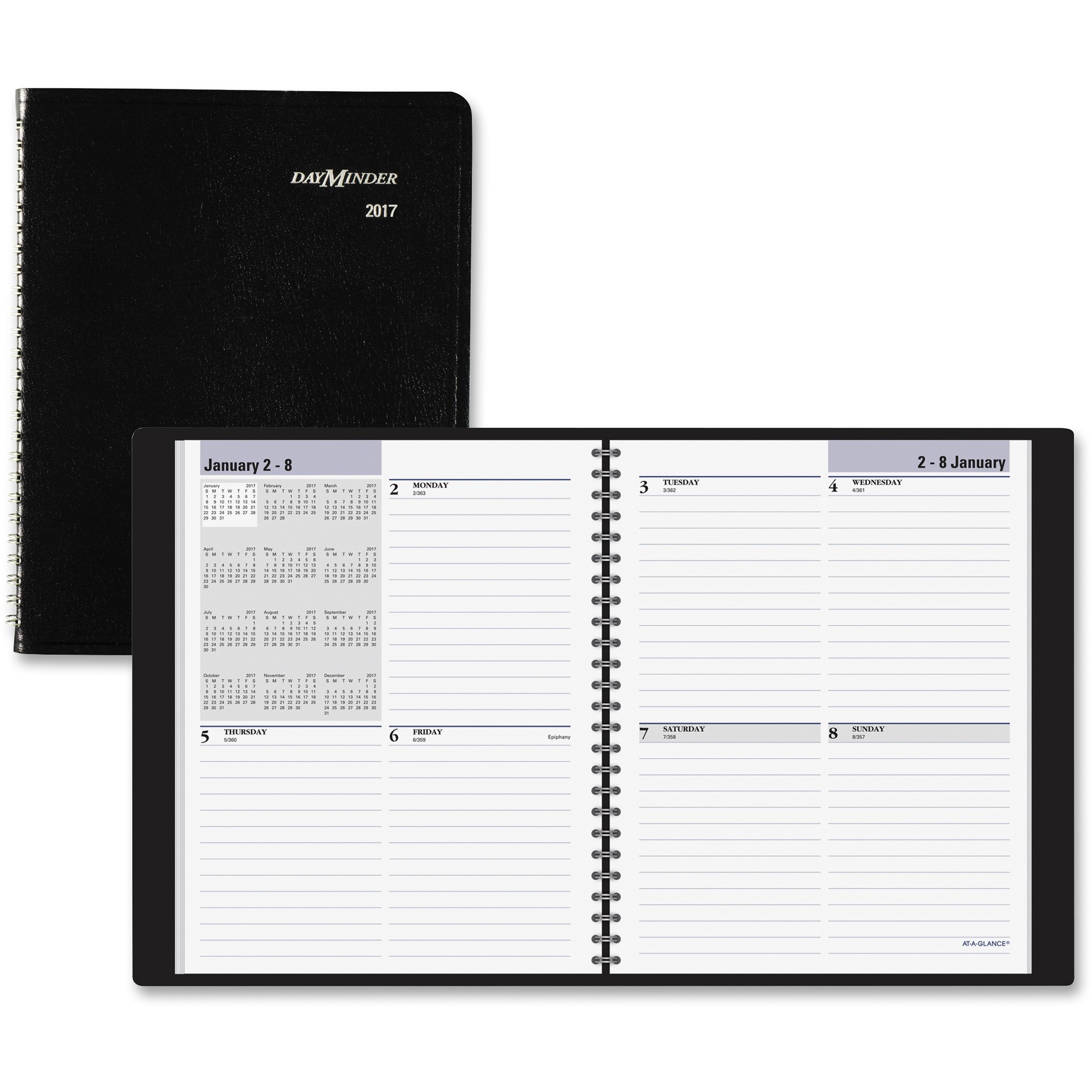 At-A-Glance DayMinder Ruled Wirebound Weekly Planner - Walmart.com - Walmart.com