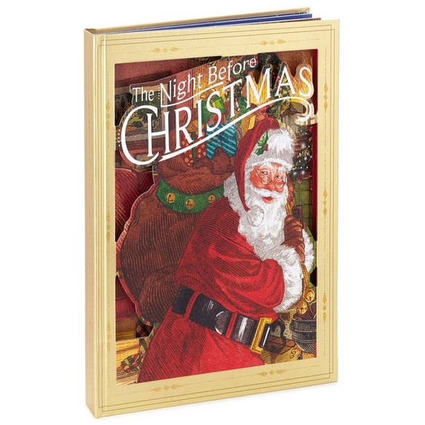 La noche antes de Navidad Libro emergente Libro de cuentos de Nochebuena para niños Niños
