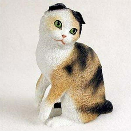 Original Cat Figurine Scottish Fold, Tort/White Original Cat Figurine (4in-5in), Each figurine is carefully hand painted for that extra bit of realism. By Conversation Concepts Ship from US ()