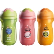 Tommee Tippee Insulated Sippy Cup, Water Bottle for Toddlers, Spill-Proof, 9oz, 12m+, 3 Count (Design May Vary)