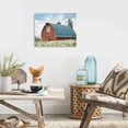 thumbnail image 3 of HFDF Rustic Farmhouse Chicken Coop Canvas Wall Art, Country Rooster Print, 20x16inch Framed, 3 of 7