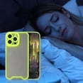thumbnail image 2 of Compatible with iPhone 15 Pro Case Clear Luminous Case Glow in The Dark Noctilucent Luminous Space Nebula Slim Fit Cover Protective Anti Scratch Cases Thin Translucent Protective Case Yellow, 2 of 12
