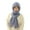 Gray, variant on Winter Trapper HatsIntegrated Ear Protection Windproof Cap Scarf 2 In 1 Winter Warm Knitted Hat Scarf Thickening Hat Scarf
