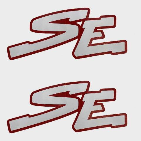 Lund Boat SE Decals | 7 x 3 Inch Silver (Pair)