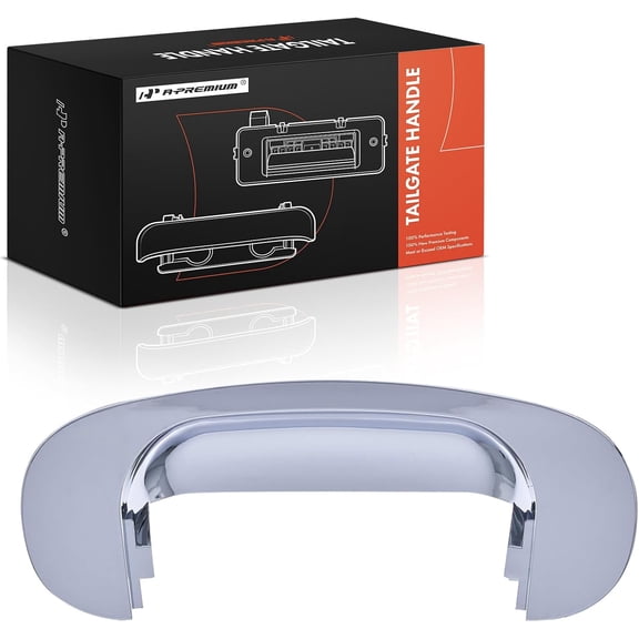 A-Premium Tailgate Handle Bezel Compatible with Dodge Ram 1500 2002-2008, Ram 2500 3500 2003-2009, Chrome, Replace# 55276237AACCHBEZ