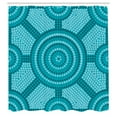 thumbnail image 2 of Ambesonne Teal Shower Curtain, Native Art, 69"Wx84"L, Teal, 2 of 4