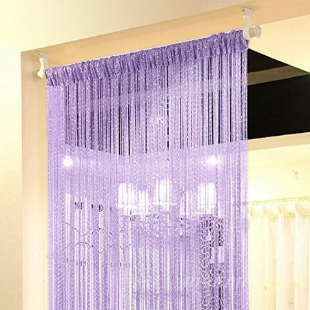 Door String Curtain Window Panel Room Divider Crystal Tassel