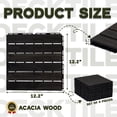 thumbnail image 2 of Deck Tiles VICTORY RELAX - Suelo de madera de acacia, 9 unidades, VR, color negro, 2 of 9