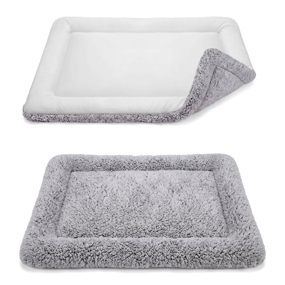 Dog Cooling Mat & Self Warming Cat Bed, Reversible Warm & Cooling Cat Bed for Indoor/Outdoor, Winter Cat Pad & Summer Cooling Mat for Kittens Small Dogs, for Crates Beds Sofas, Gray, 18"x24"