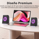thumbnail image 5 of Bocinas Para Pc Computadora Escritorio Altavoz Rgb Subwoofer negro, 5 of 5