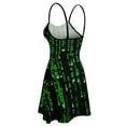 thumbnail image 2 of Woman's Dress Binary Code The Matrix Program Classic Graphic Cool Exotic Woman's Clothing Women's Sl, 2 of 4