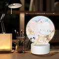 thumbnail image 6 of Salouo Cute Animals for Round Acrylic Night Light - Acrylic Sheets with LED Light Lamp Base - Decorative Night Lamp for Restaurant Bar Cafe Shop Room Decoration, 6 of 9