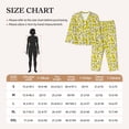 thumbnail image 4 of Yiaed Banana Print Pajamas Women's Long Sleeve Sleepwear Soft Button Down Loungewear Pjs Lounge Set Nightwear Womens Pajama Pants-Large, 4 of 7