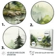 thumbnail image 3 of Designart "Forest Retreat Oasis I" Countryside Metal Wall Décor Set, 3 of 5