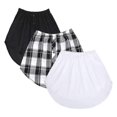 thumbnail image 2 of Solid Shirt Extenders Adjustable Layering Fake Tops Lower Sweep Hem With Elastic Waist3XL, 2 of 3