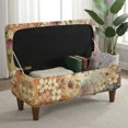 thumbnail image 3 of FOR U DESIGNS Watercolor Cherry Blossom Print Ottoman Cover Washable Footstool Covers Thick Slipcover for Rectangle Ottoman, Washable Storage Furniture Protector for Dogs Pets, 3 of 7