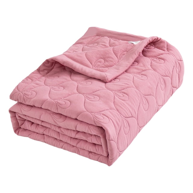 SIYTUAU Washed Cotton Air Conditioner Quilt 59X78.7In Summer Lightweight Cooling Blanket For Bed Machine Washable
