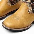 thumbnail image 3 of Men's Camo Western Cowboy Boots, Square Toe Mid-Calf Work Boots, Classic Casual Riding Boots for Outdoor Hunting, 3 Colors Available, 3 of 6