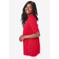 thumbnail image 3 of Jessica London Women's Plus Size Stretch Cotton Polo Tee, 3 of 3