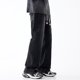 thumbnail image 4 of Pantalones largos de moda para hombre, casuales, de color sólido, con bolsillos y cremallera, cintura elástica, de poliéster., 4 of 5