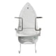 thumbnail image 1 of Soporte para tabla de planchar con ganchos, colgador de hierro eléctrico Blanco, 1 of 4