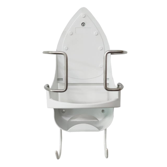 Soporte para tabla de planchar con ganchos, colgador de hierro eléctrico Blanco