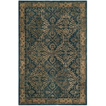 SAFAVIEH Anatolia Lysette Floral Area Rug, Navy/Ivory, 6' x 9'