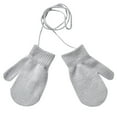thumbnail image 2 of Clearance Gloves Mittens Children Winter Warm Solid Knitted Cute With String Gloves, 2 of 3
