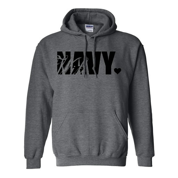 Navy Wife Hooded Sweatshirt