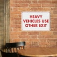 thumbnail image 6 of Heavy Vehicles Use Other Exit Sign 8"x12" - Aluminum Tin Warning for Home Outdoor Garden, Durable Traffic Decor for Warehouse, 6 of 8