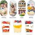 thumbnail image 2 of Fmxomd 20Pcs 5oz Mini Clear Dessert Cups with Lids,Plastic Ice Cream Containers,Fruit Cups with Lid for Party, Disposable Dessert Cups for Fruit,Salads,Cupcakes,Parfait,Pudding, 2 of 9