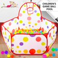 thumbnail image 2 of POINTERTECK Baby Ocean Ball Pool Kids Ocean Pit Pool with Basketball Hoop Foldable Toddler Ball Ocean Tent, 2 of 6