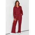thumbnail image 2 of Conjunto Deportivo PRETTYGARDEN Sudadera con Media Cremallera y Pantalones Palazzo XL, 2 of 7