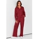 thumbnail image 2 of Conjunto Deportivo PRETTYGARDEN Mujer 2 Piezas Media Cierre Vino Rojo XXL, 2 of 7