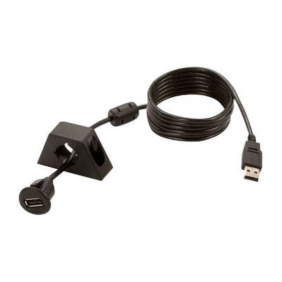 PAC - Câble d'Extension USB - USB (F) vers USB (m) - 6 Pieds - avec Support de Tableau de Bord