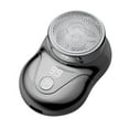 thumbnail image 2 of Electrodomésticos Afeitadora recargable por USB Mini afeitadoras faciales portátiles Máquina de afeitado en seco y húmedo de tamaño pequeño para hombres un ventilador, 2 of 5
