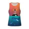 thumbnail image 5 of Sigee Lighthouse and Whale for Men's Workout Tank Top, Athletic Gym Sleeveless Shirt - Quick Dry, Lightweight, Breathable Large, 5 of 9